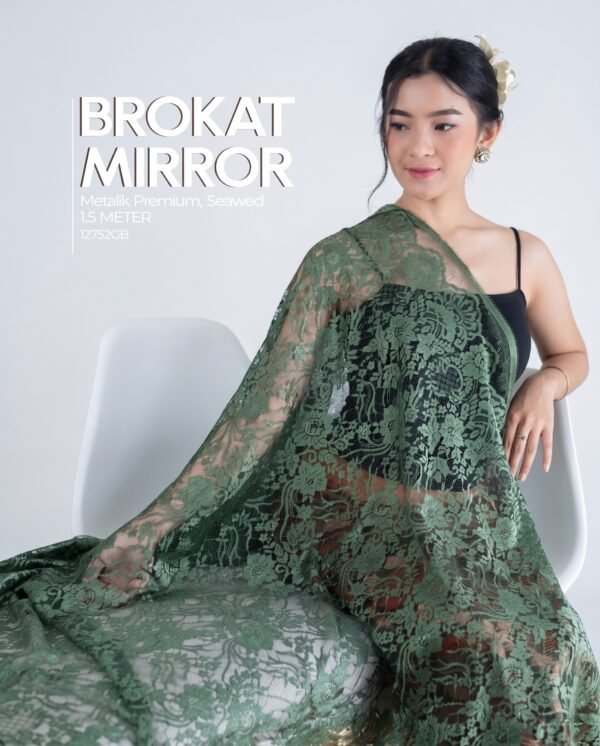 12752d Brokat Mirror Metalik Premium 1.5