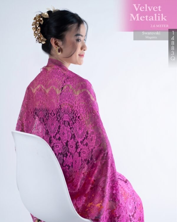 14883a Brokat Metalik Velvet 2.6