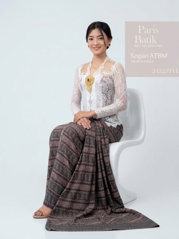 Kamen Paris Batik Sogan set Selendang
