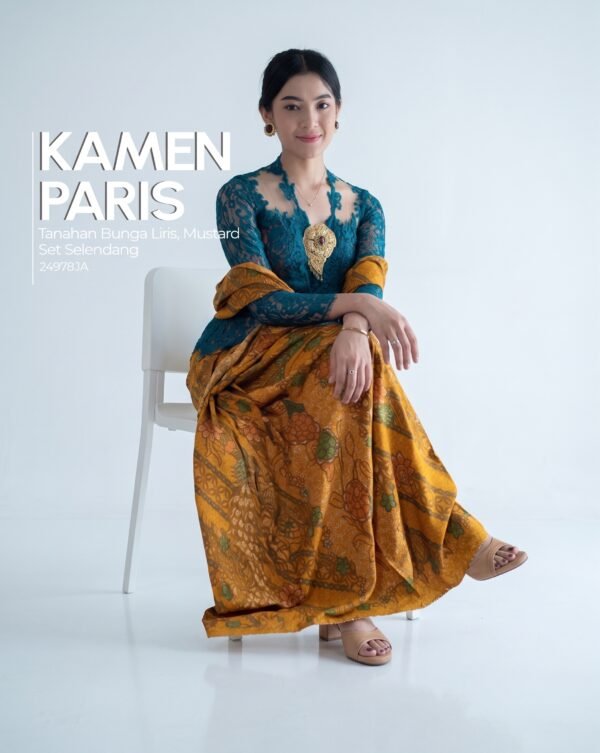 Kamen Paris set Selendang