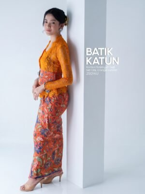 Kamen Batik Katun Setengah Jadi set Obi