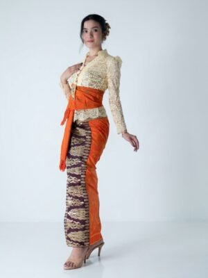 25027c Tenun Endek Tumpal Songket Ori set Sld