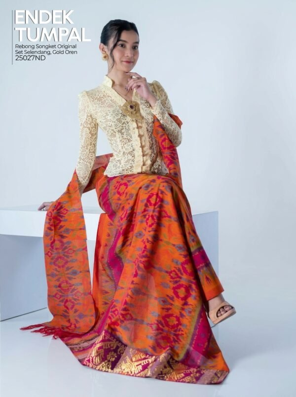 25027g Tenun Endek Tumpal Songket Ori set Sld