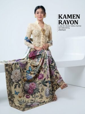25052 Kamen Lukis Rayon set Selendang