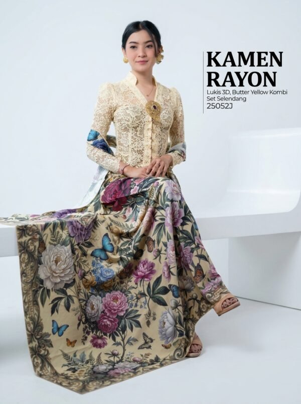 25052 Kamen Lukis Rayon set Selendang