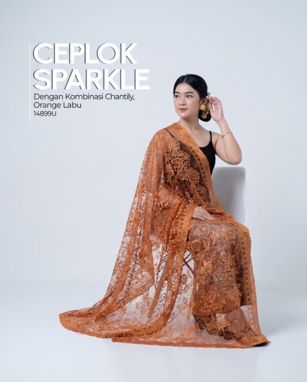 orange labu Brokat Kombi Sparkle Chantilly 2.6