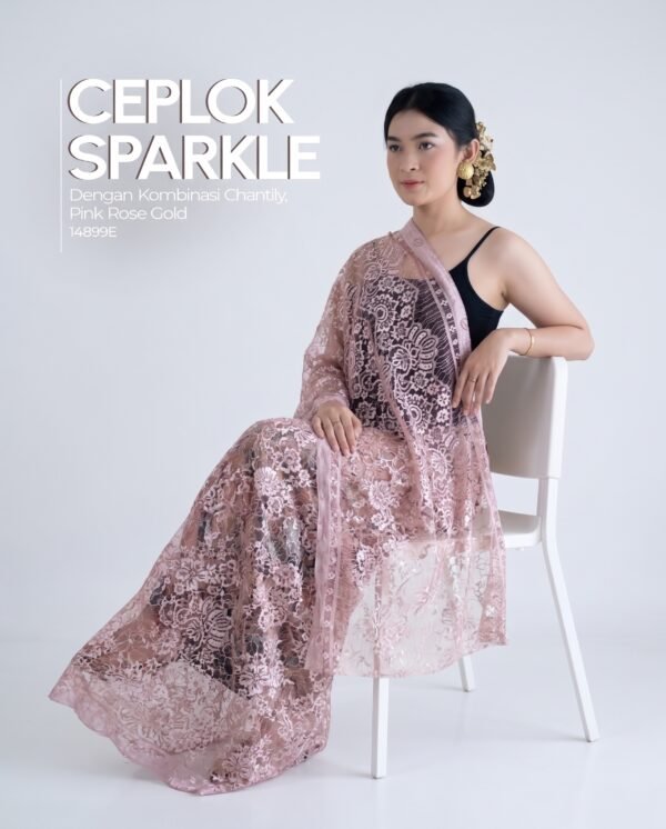 pink rose Brokat Kombi Sparkle Chantilly 2.6